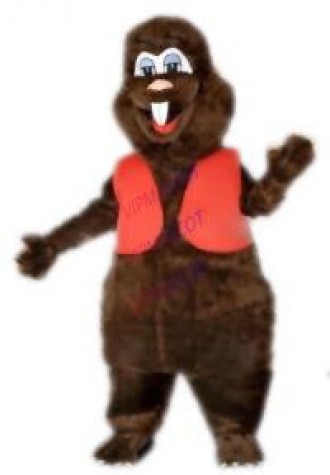 mascot Plush Nutria Beaver Mascot Costume Cartoon Character carnival costume fancy Costume party