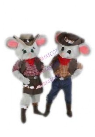 mascot Cowboy Mouse Mascot Costume Cartoon Character carnival costume fancy Costume party