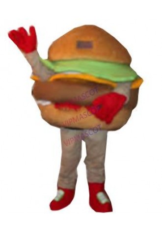 mascot hamburger mascot costume custom fancy dress cosplay kits Cartoon mascotte carnival costume fancy costume 4