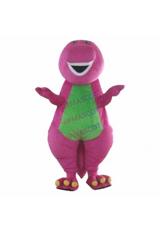 Custom made High quality Adult Barney Cartoon Mascot Costumes on Adult Size
