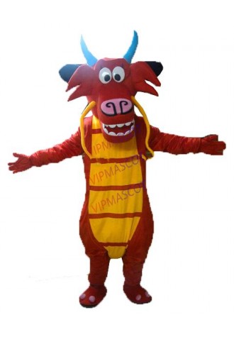 High quality Mushu dragon mascot costumes for sale dragon mascot Costume Character Costume dragon Cosplay Free Shipping