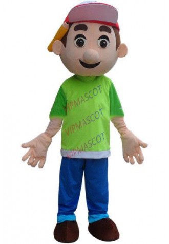 cosplay costume  Handy Manny Mascot Costume Tool Boy Mascot Costume Free Shipping