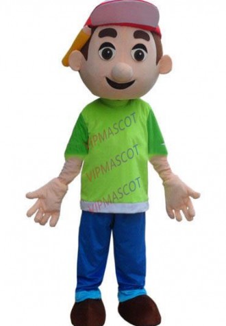 cosplay costume  Handy Manny Mascot Costume Tool Boy Mascot Costume Free Shipping