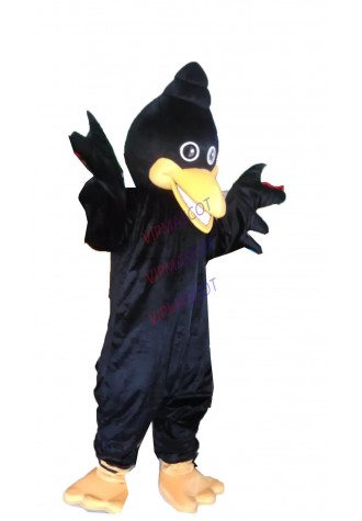 Hot sale Cartoon Character Adult Black Crow Mascot Costume Halloween party costume