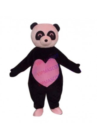 Hot sale Cute Cartoon Character lovely HEART PANDA Adult Mascot Costume fancy dress costume