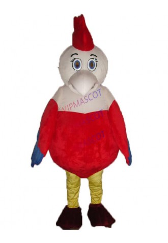New arrival Cute Adult cartoon character lovely red and white bird Mascot Costume fancy dress party costumes