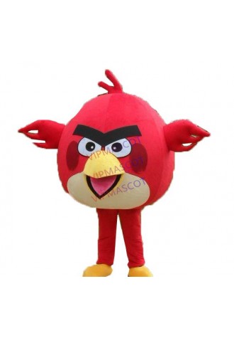 Hot sale Cute Cartoon Character Adult cute red bird Mascot Costume Fancy Dress Halloween party costume