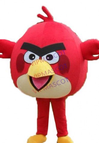 Hot sale Cute Cartoon Character Adult cute red bird Mascot Costume Fancy Dress Halloween party costume