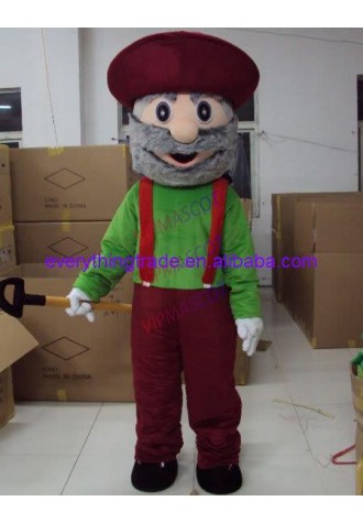 New arrival Cute Adult cartoon character lovely Gold Miner Mascot Costume fancy dress party costumes