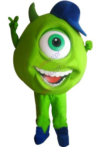 Hot sale Adult One Eye-Green mascot costume Adult Size Professional Fancy Dress Cartoon Party Outfits