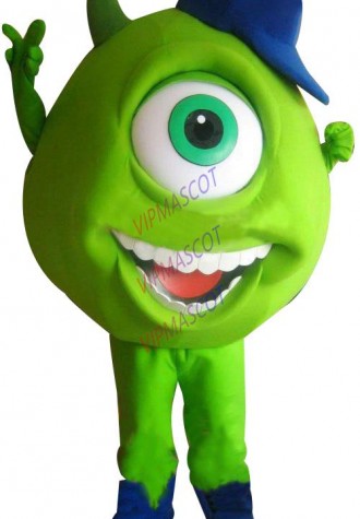 Hot sale Adult One Eye-Green mascot costume Adult Size Professional Fancy Dress Cartoon Party Outfits