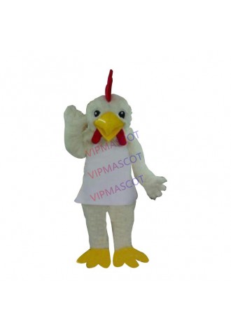 Hot sale Cute Adult Lovely White Apron Cook Chef Chicken Animal Mascot Costumes Halloween Costume Fany Dress