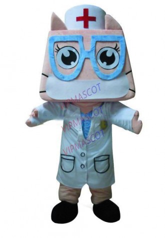 Hot sale Cartoon Character Adult cute doctor Mascot Fancy Dress Halloween party Costume adult size
