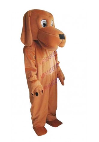Hot sale Cute Cartoon Character Adult cute brown dog Mascot Costume Fancy Dress Halloween party costume