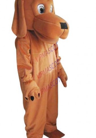 Hot sale Cute Cartoon Character Adult cute brown dog Mascot Costume Fancy Dress Halloween party costume