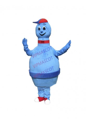 Foam Custom made Cartoon Character Adult blue Bowling PIN Fancy Dress cosplay Halloween  Party Costume