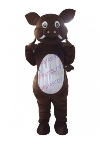 Hot selling Cute Adult cartoon character lovely Wild Pig Mascot Costume fancy dress party costumes