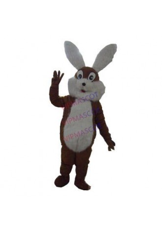 Hot selling Foam Custom made Cartoon Character Adult cute Brown Bunny Fancy Dress cosplay Halloween  Party Costume