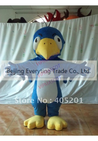 New arrival Cute Adult cartoon character lovely blue bird Mascot Costume Halloween party costumes adult size
