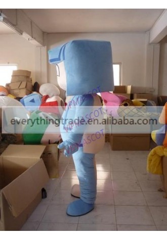 New arrival Cute Adult lovely cartoon pink and blue mascot costume fancy dress party costumes adult size