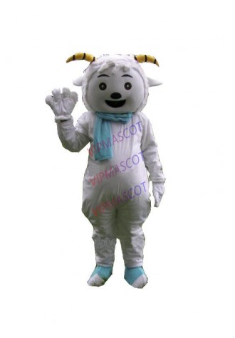 New arrival  Cute new Cartoon Character cute white sheep Mascot Costume fancy dress costume
