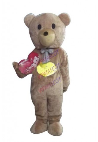 Hot sale Cute Adult cute teddy bear cartoon mascot costume fancy dress Halloween party costumes adult size