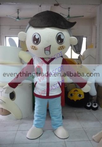 New arrival Cute Adult lovely cartoon big eyes boy mascot costume fancy dress party costumes adult size