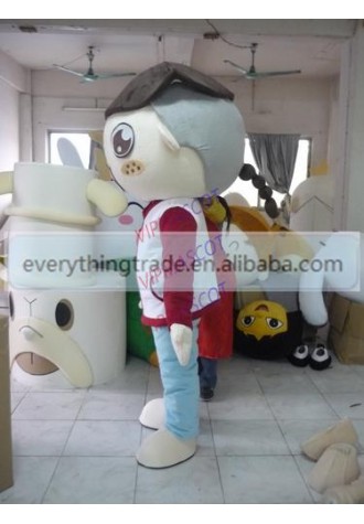 New arrival Cute Adult lovely cartoon big eyes boy mascot costume fancy dress party costumes adult size