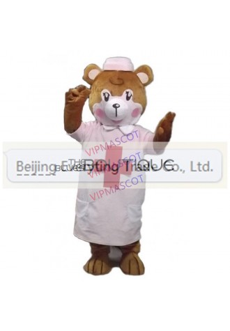 Foam Adult cartoon character cute doctor bear Mascot Costume Halloween party costumes