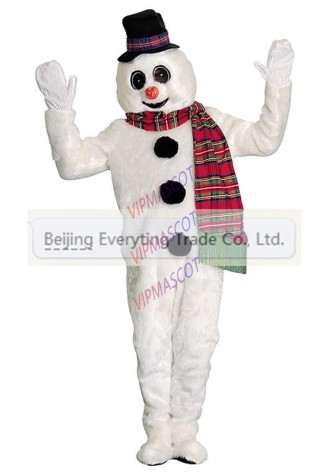 Hot sale Foam Adult cartoon character happy snowman Mascot Costume Halloween party costumes adult size