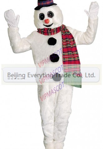 Hot sale Foam Adult cartoon character happy snowman Mascot Costume Halloween party costumes adult size