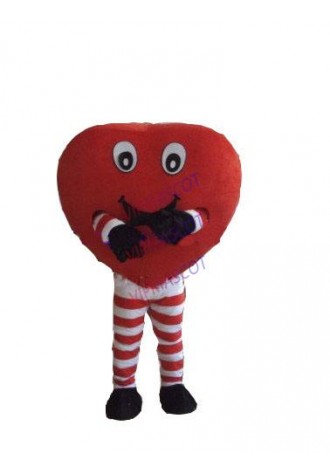 New arrival Cute Cartoon Character lovely RED HEART Mascot Costume party costume Adult Size