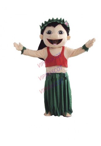 New arrival Cute Adult lovely green dress girl mascot fancy dress costumes cartoon party costumes adult size