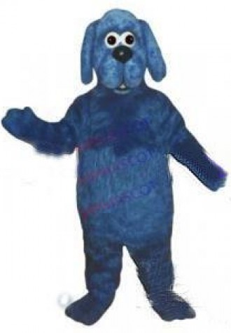 Hot sale Foam Character Adult lovely cute blue Dog Mascot Costume fancy dress Halloween party costume