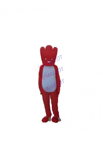 Hot sale Cute Cartoon Character Adult cute red monster Mascot Costume fancy dress party costume