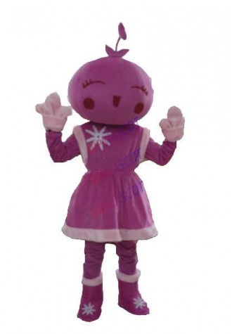 Hot selling Foam Adult cute Flower Girl Mascot Costumes Adult Size Halloween Costume Cartoon Fancy Dress