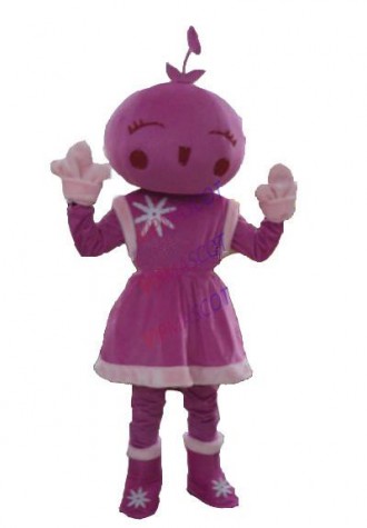 Hot selling Foam Adult cute Flower Girl Mascot Costumes Adult Size Halloween Costume Cartoon Fancy Dress