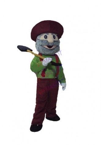 New arrival Cute Adult lovely blame old man mascot fancy dress costumes cartoon party costumes adult size