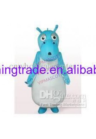 Hot sale Cute Character Adult lovely cute blue dog Mascot Costume fancy dress Halloween party costume