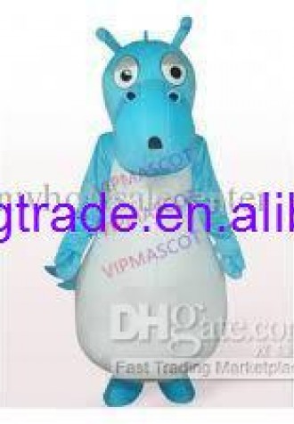 Hot sale Cute Character Adult lovely cute blue dog Mascot Costume fancy dress Halloween party costume