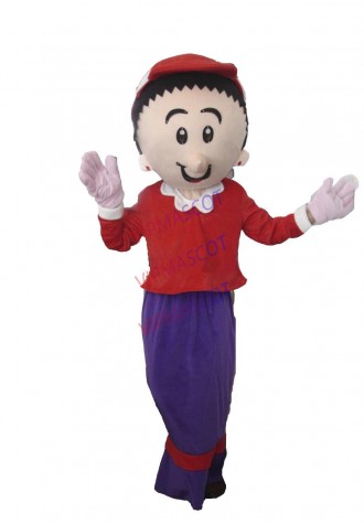 Hot sale Cute Adult cute boy mascot fancy dress costumes Halloween cartoon party costumes