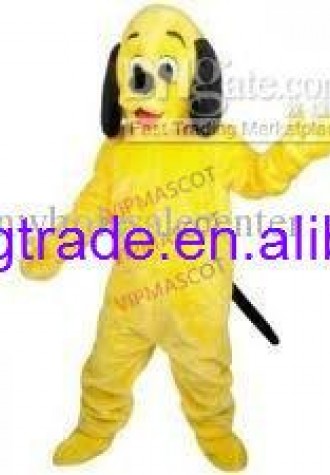 Hot sale Cute Character Adult lovely new yellow dog Mascot Costume fancy dress Halloween party costume