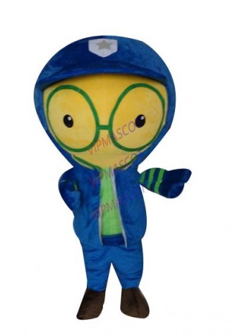 Hot sale Cute Cartoon Character Adult lovely armed police Mascot Costume fancy dress Halloween party costume