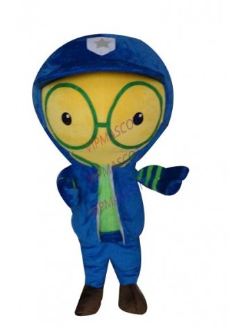 Hot sale Cute Cartoon Character Adult lovely armed police Mascot Costume fancy dress Halloween party costume