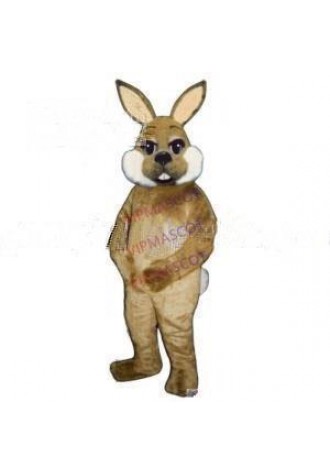 Hot sale Cute Cartoon Character Adult lovely Brown Bunny Mascot Costume fancy dress Halloween party costume