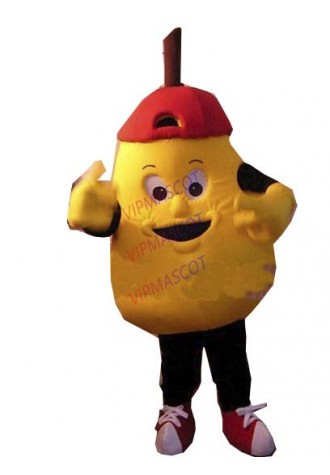 Hot sale Cute Adult PEAR MASCOT COSTUME Adult Size Fancy Dress Cartoon Character Party Outfit Suit