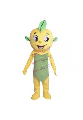 Hot selling Adult cute yellow apple fruit cartoon mascot fruit fancy dress Halloween costume