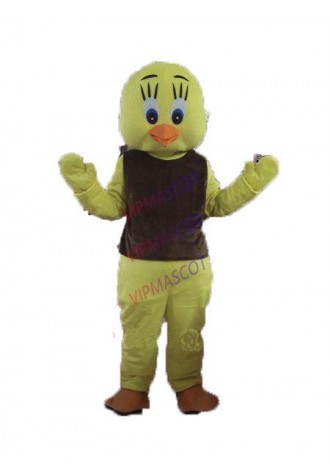 Hot selling Foam Adult cute Brown Chick Mascot Costumes Halloween Party Suit costumes