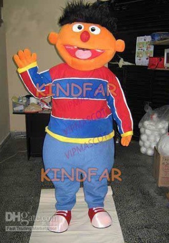 Hot sale Adult NEW DELUXE EARNIE Mascot Costume Halloween Adult Fancy Dress Cartoon Party Outfits