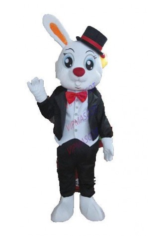 Good visual top sale lovely animal rabbit costume plush single ear rabbit mascot costume Holiday special clothing